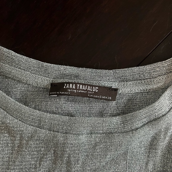 Sheer sparkly Zara top - Picture 2 of 3